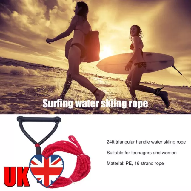 24ft Water Ski Rope Safety Watersports Surfing Tow Line for Wakeboard Kneeboard
