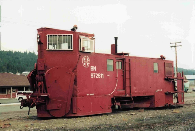 BURLINGTON NORTHERN BN 972511 Train Photo 4x6 #4369