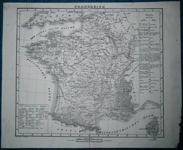 1848 Sohr Berghaus map FRANCE, #46