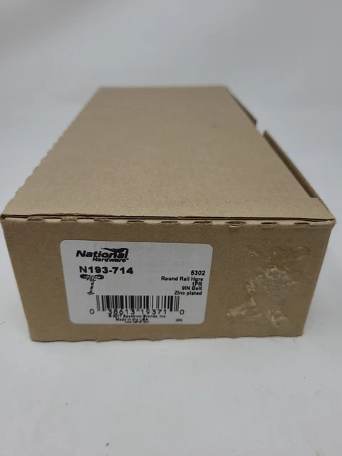 National Hardware N193-714 Round Rail Hanger 9" Bolt Zinc Plated 1 PR. 5302