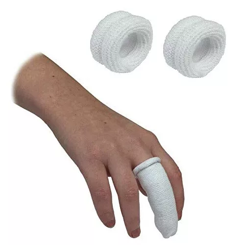 White Finger Cot Bob Buddies - First Aid Dressing Catering Tubular