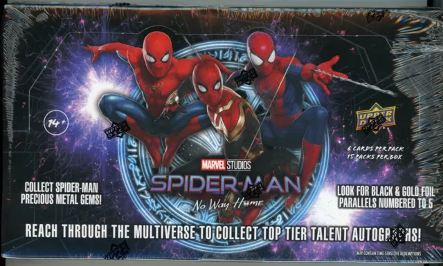 2023 Upper Deck Marvel Spider-Man No Way Home Hobby Box Factory Sealed