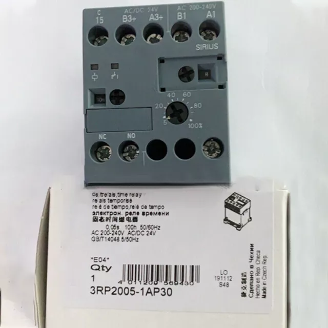 New 3RP2005-1AP30 Time Delay Relay For Siemens 200-240V In Box