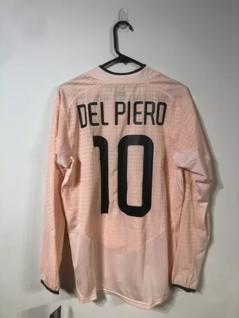 Del Piero #10 Juventus 2003/04 Medium 3. Fußball Shirt Trikot Nike Brandneu mit Etikett 2