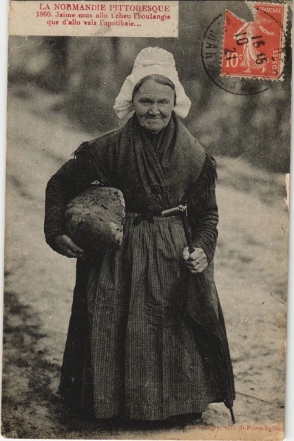 CPA La Normandie Pittoresque - Vieille Femme - Type (1224524)