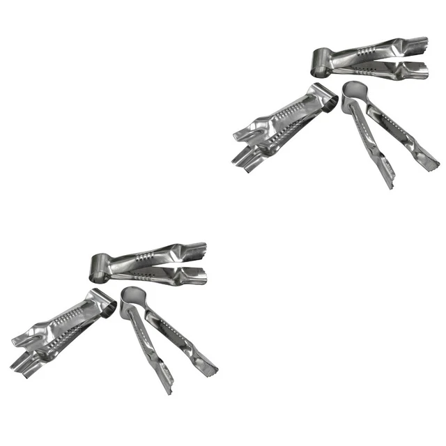 6 pz strumenti per cuocere pinzette torte per fondente argento