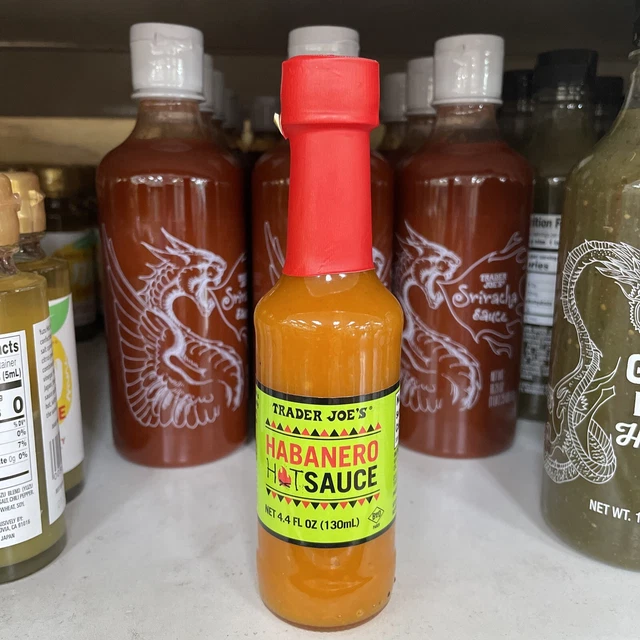 TRADER JOES HABANERO Hot Sauce Net Wt 4.2 Fl Oz New Sealed HOT 8.40