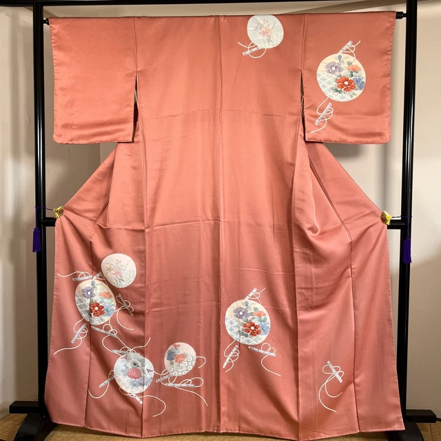 K3011216 Japanese Kimono Silk Tsukesage Embroidery