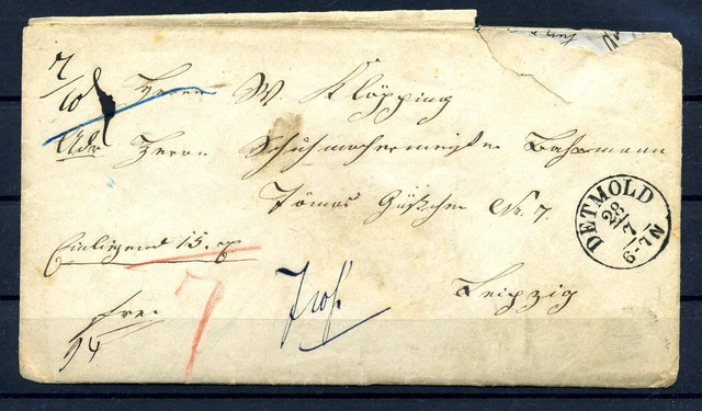 VORPHILA-Brief DETMOLD siehe Beschreibung (222142)