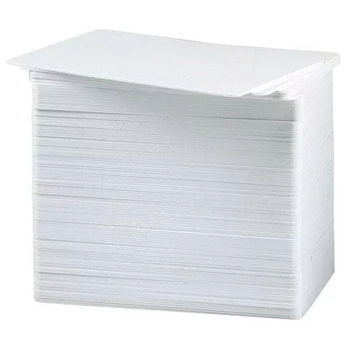 100 x CR80 30Mil White Blank PVC Plastic Cards for Photo ID card thermal printer