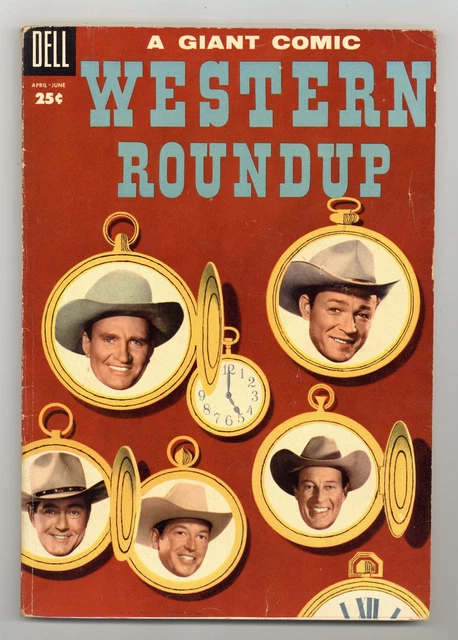 Dell Giant Western Roundup #10 VG+ 4.5 1955