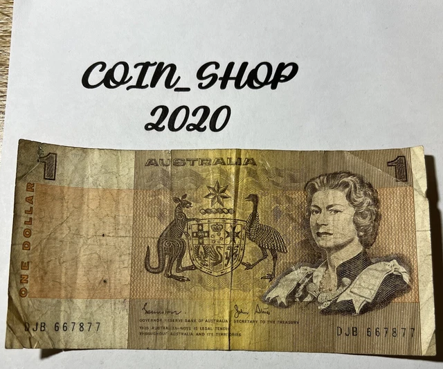 Banknote Australia 🇦🇺 $1.00 1982 Johnstone/Stone DJB #51A