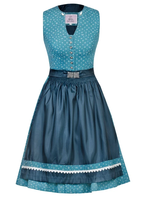 Marjo Midi Dirndl 2tlg. 58cm FRANKA petrol