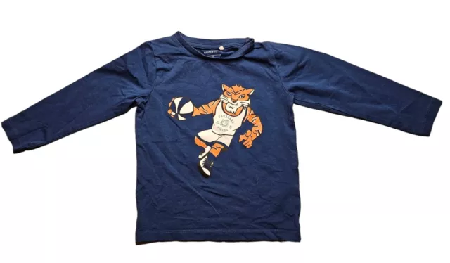 Süßes Original Langarm Tiger Basketball Shirt von Name It Größe 2-3 Jahre 98