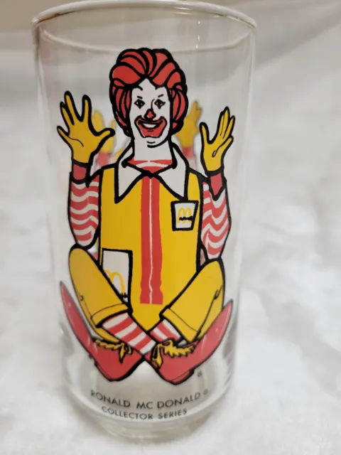 1977 McDonalds Ronald McDonald Action Series Collectible Glass 2 Available
