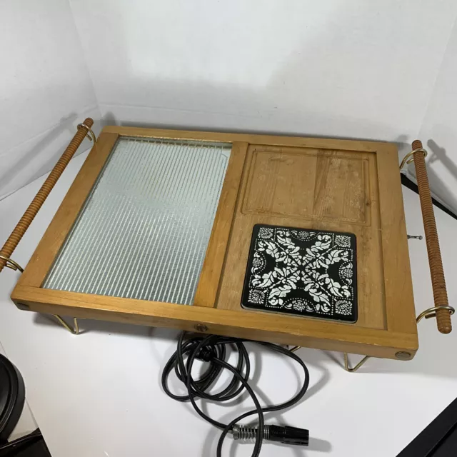 vintage GE heated serving tray