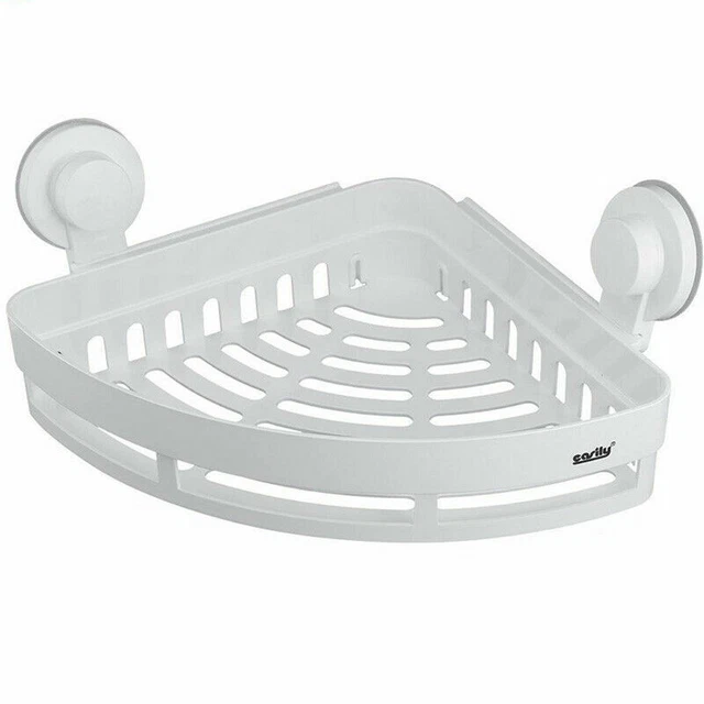 Cestino Doccia In Acciaio Inox Spazzolato – Mensola Angolare Per Shampoo, Dimensioni 300x130x45 Mm