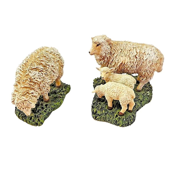 Lot of Sheep Ewe Lambs Williamsburg Collectibles Lang & Wise 2002