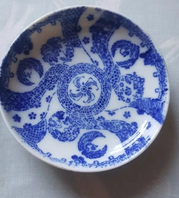 Antique 108mm@ dia Oriental Small plate Af