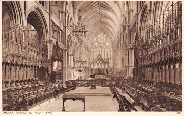 R277126 Lincoln Kathedrale. Chor East. Nein. 4155. Photochrom