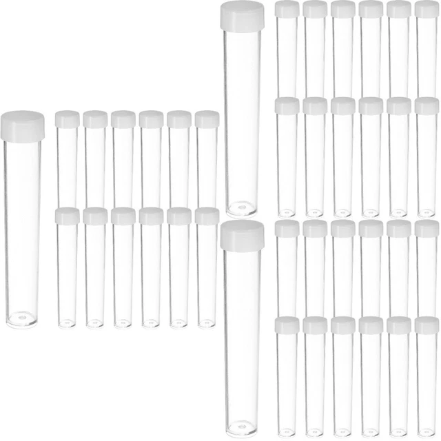 90 pcs Empty Storage Tubes Glitter Tubes Clear Tubes Multifunctional Storage