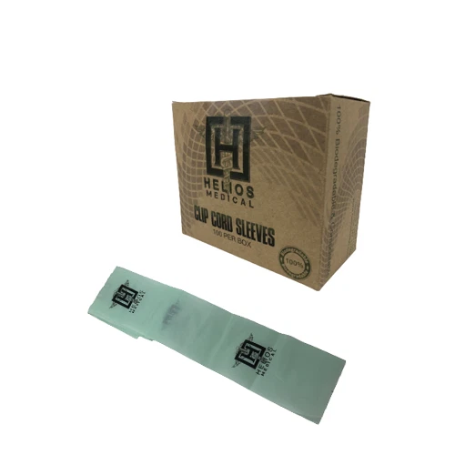 HELIOS Biodegradable Tattoo Clip Cord Bag Covers 2.25 "x 30" Hojas Caja de 100