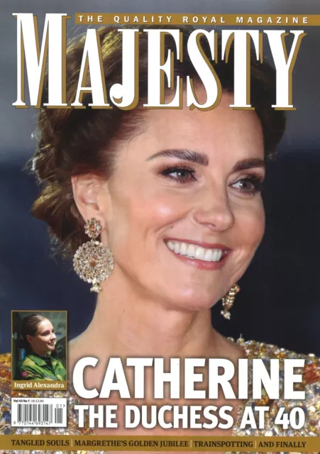 Majesty Magazine Kate Middleton, Prince Charles Duchess Camilla, Royal, Jan 2022