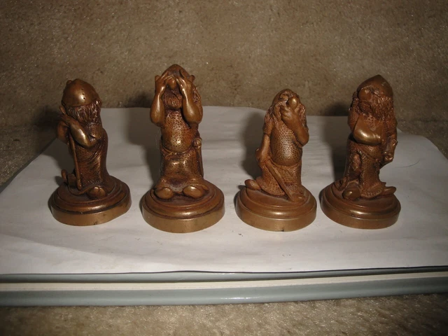 4 Vintage S.R.Peppers Scandinavian Viking Figurines   !