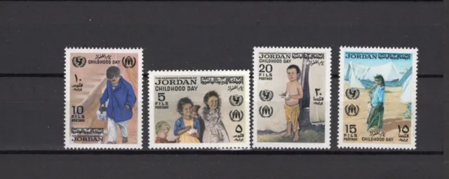 Middle East Jordan never hinged stamp set - Refugee Children- Sc 657-660