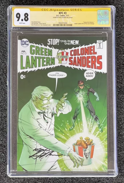 CGC 9.8 SS KFC # 3 Green Lantern # 76 homage signed by NEAL ADAMS DC Comics