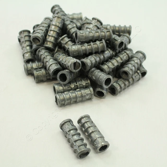 48PK Metallics 3/8" Short Lag Screw Shield Medium Duty Zinc Length 1 3/4" 1203
