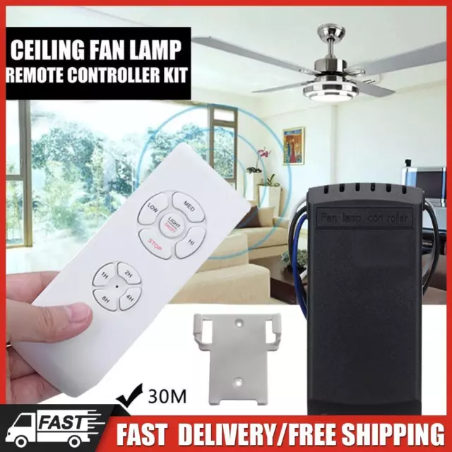 Universal Ceiling Fan Lamp Remote Controller Speed Controller Timing Switches DE