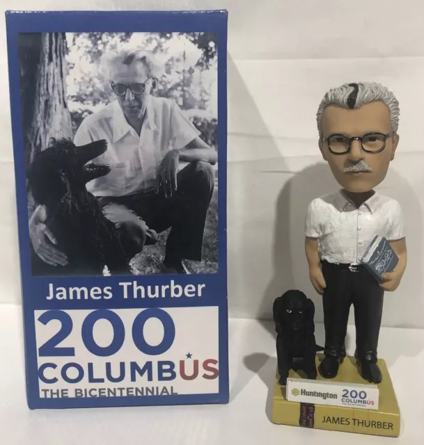 James Thurber & Dog Bobblehead Columbus 2012 Bicentennial James Thurber NEW RARE