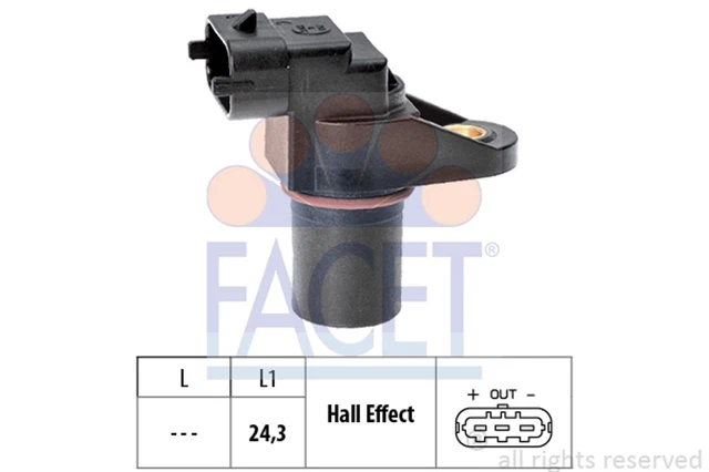 FACET Sensore Albero a Camme Rivelatore Impulso Accensione Made in Italy - OE 9.0459 700