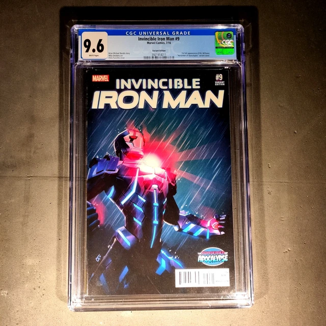 Invincible IRON MAN 9 Turcotte 1:25 Apocalypse Variant 1st RIRI WILLIAMS CGC 9.6