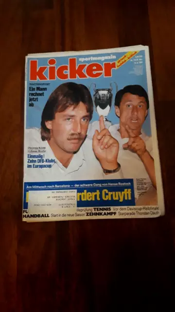 KICKER SEPTEMBER 1991 SPECIAL BARCELONA Vs HANSA ROSTOCK(EUROPEAN CUP 1st ROUND)