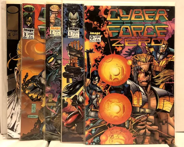 CYBERFORCE Vol. 1 (Image 1992) #0, 1-4  Full Run/Set!  Silvestri  Simonson