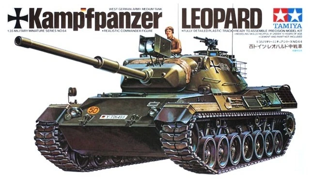 Notice Tamiya Vintage Char Léopard A4 1/16 RC – Manuel D'origine 1977