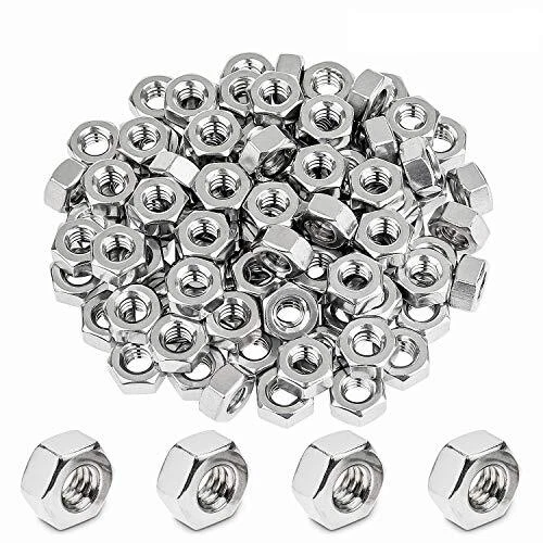 100 Pieces 1/4"20 Stainless Hex Nut Stainless Steel 304 188 Nu