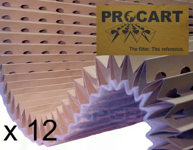 1 x 8m Paint Spray Booth Concertina High Efficiency Backed Cardboard Filter x 12