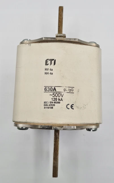 Fuse 630A 500V NV4a NH4a ETI / #G O1ME 4394