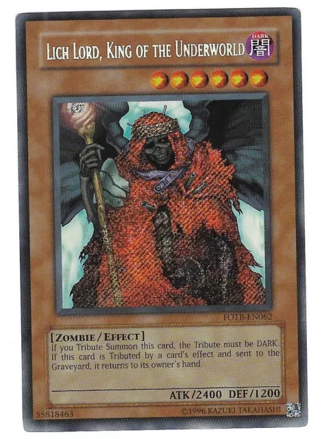 Yugioh - Lich Lord, King Of The Underworld - Force Of The Breaker Fotb - En062