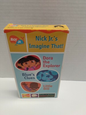 NICK JR.'S IMAGINE That VHS Nickelodeon Nick Jr. Little Bill Blues ...