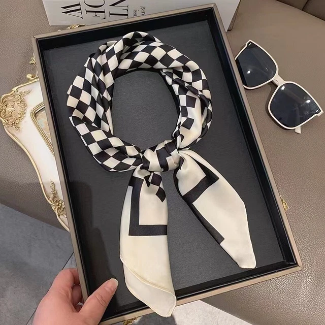 Silk Scarf Headband Fashion Handle Bag Scarves Luggage Ribbon Head Wraps
