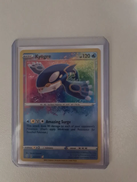 Kyogre 021/072 - SHINING FATES - Amazing Rare Pokemon Card MINT