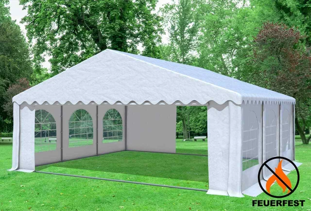 Stabilezelte Partyzelt 6x6 M „Giant Pro“ - PVC Mit Fenster, 50 Mm Rohre, Für Großveranstaltungen