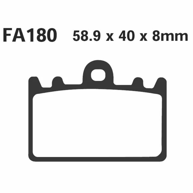 EBC Par De Pastillas Freno For Suzuki Rgv 250 For Kawasaki ZXR 400 FA180