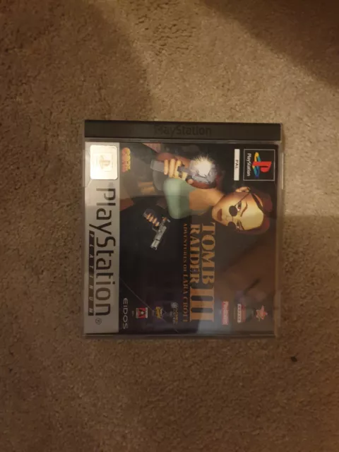 Tomb Raider 3 PS1 (COMPLETE) platinum Lara Croft Sony PlayStation Action