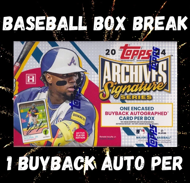 2025 TOPPS ARCHIVE Signature Series Baseball Active Players Live Hobby