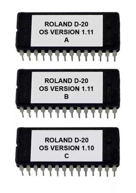 Roland D-20 - Version 1.11 Latest Firmware OS Upgrade Update Eprom ROM D20